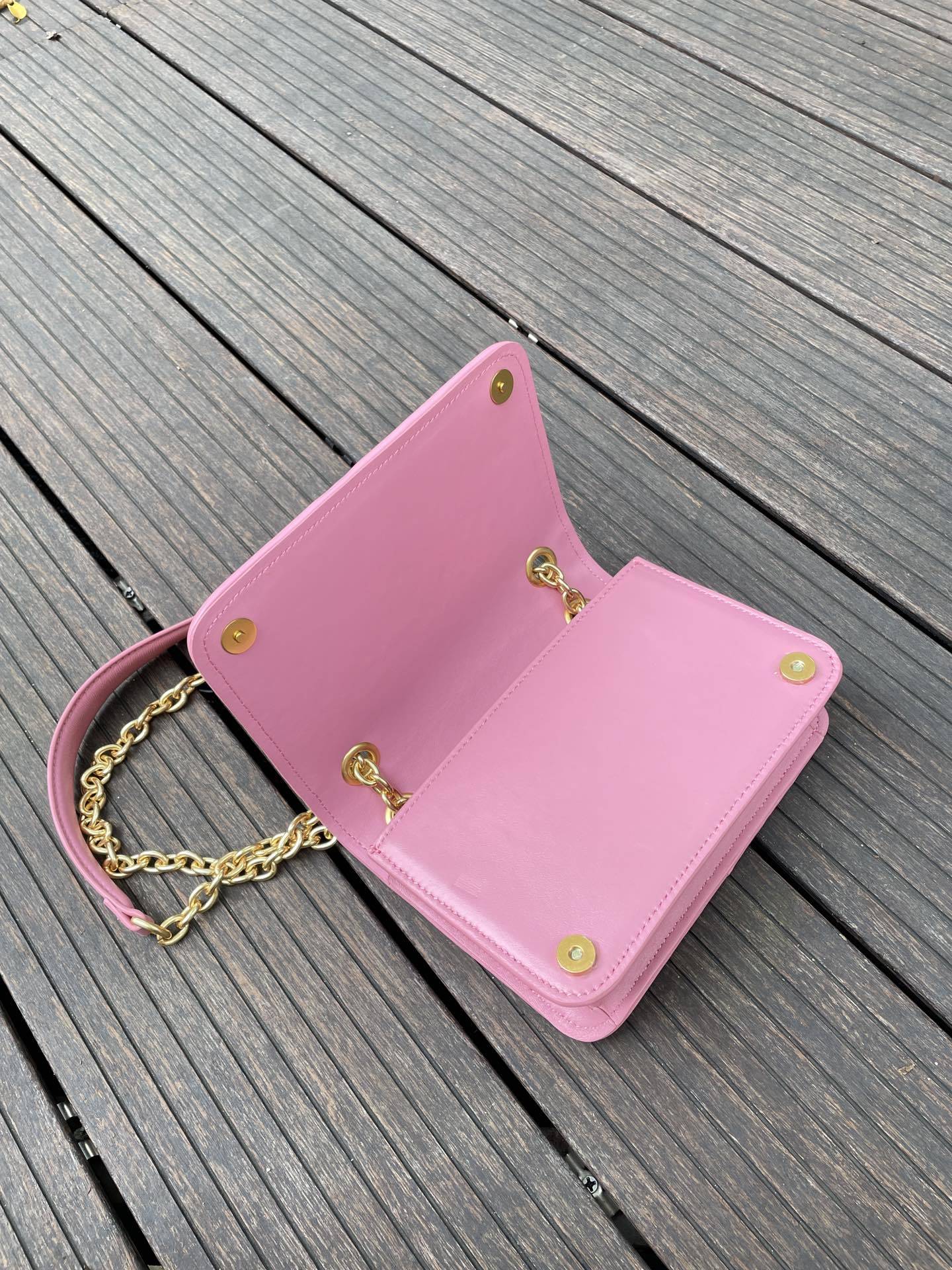 MU Matelassé nappa leather mini bag Rose - Bag - Gorchic - $117.99