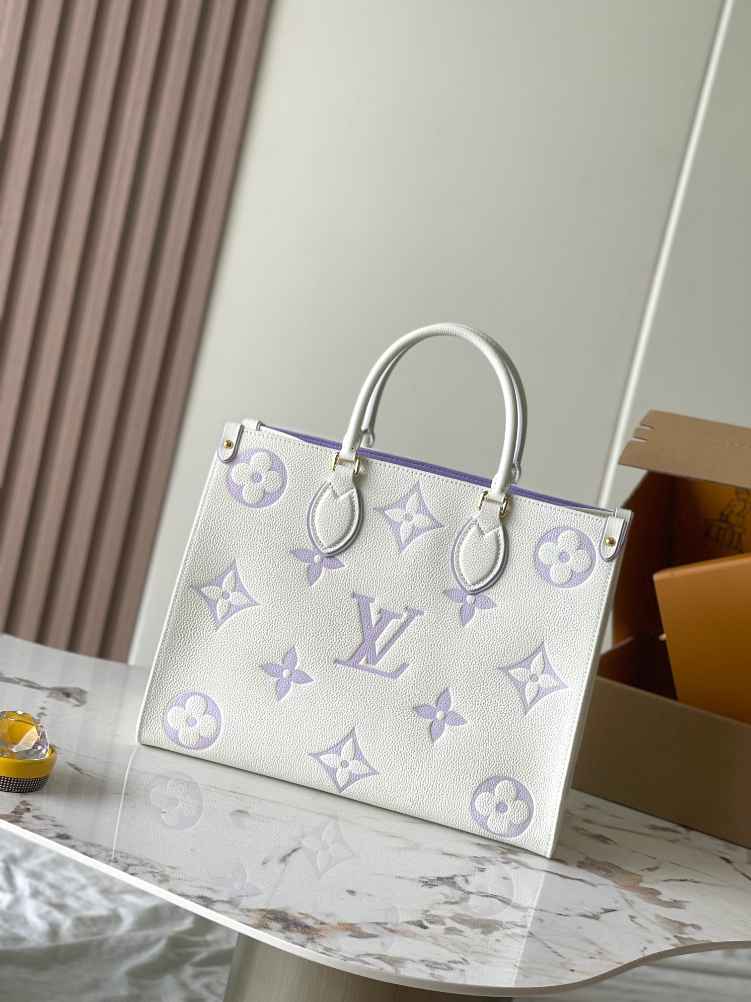 Designer Monogram Canvas Onthego MM Light Purple - Bag - Gorchic - $114.99