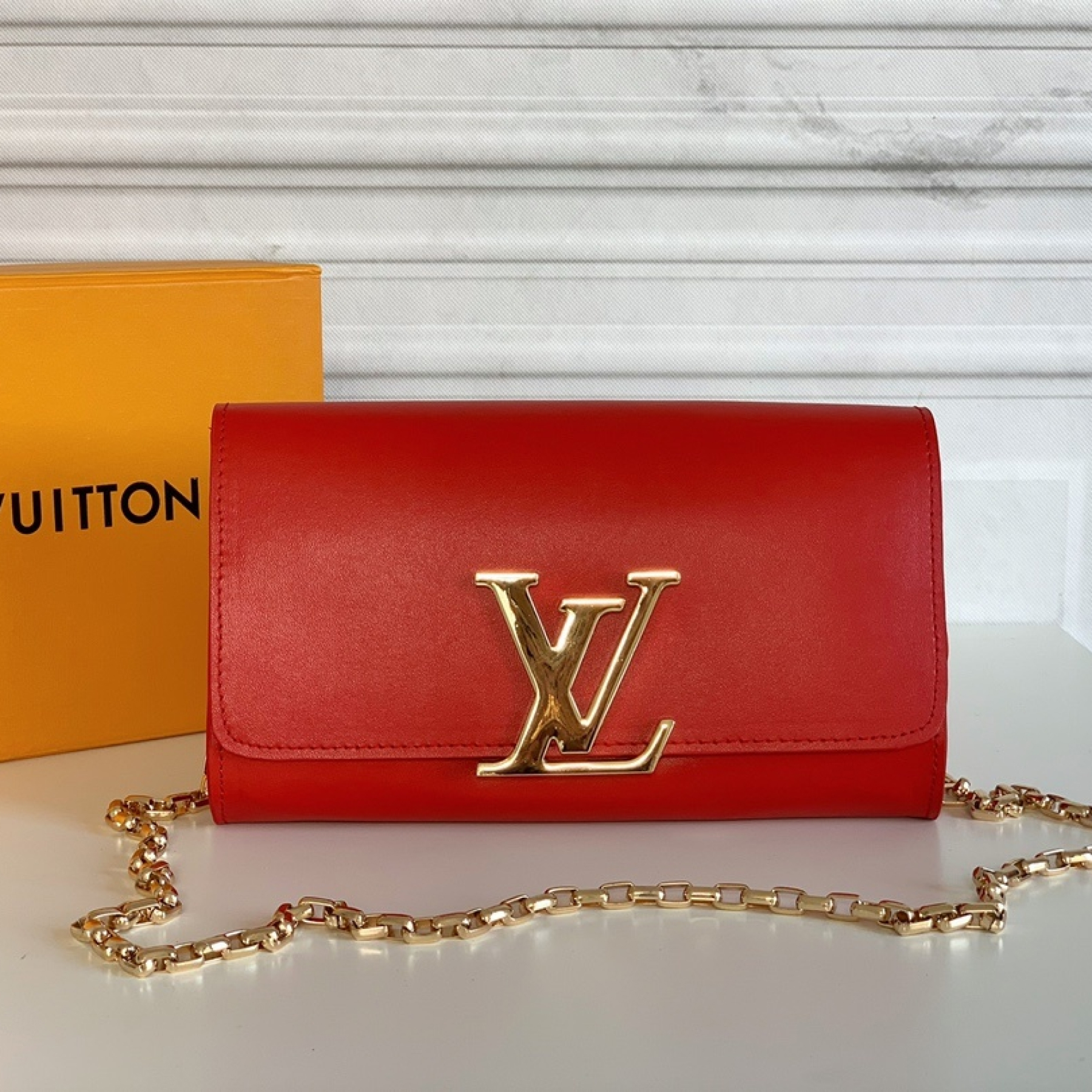 Designer Monogram Night out Clutch Red Bag - Gorchic - $93.99