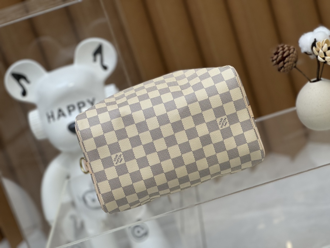 Designer Monogram Speedy Bandoulière Damier Azur Canvas Women Handbag - Bag - Gorchic - $117.99