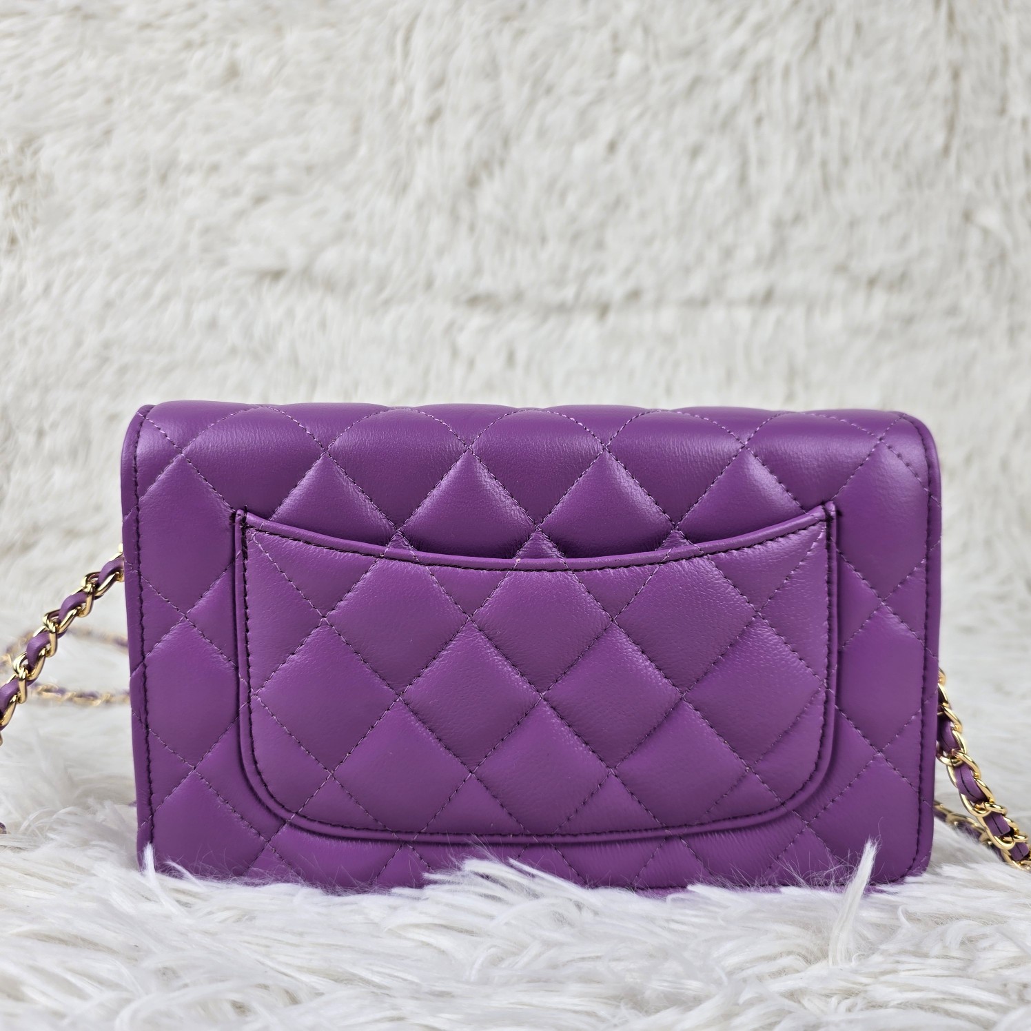 CC Inspired Shoulder Crossbody Gold Buckle Lattice Cowhide Bag - Gorchic - $123.99