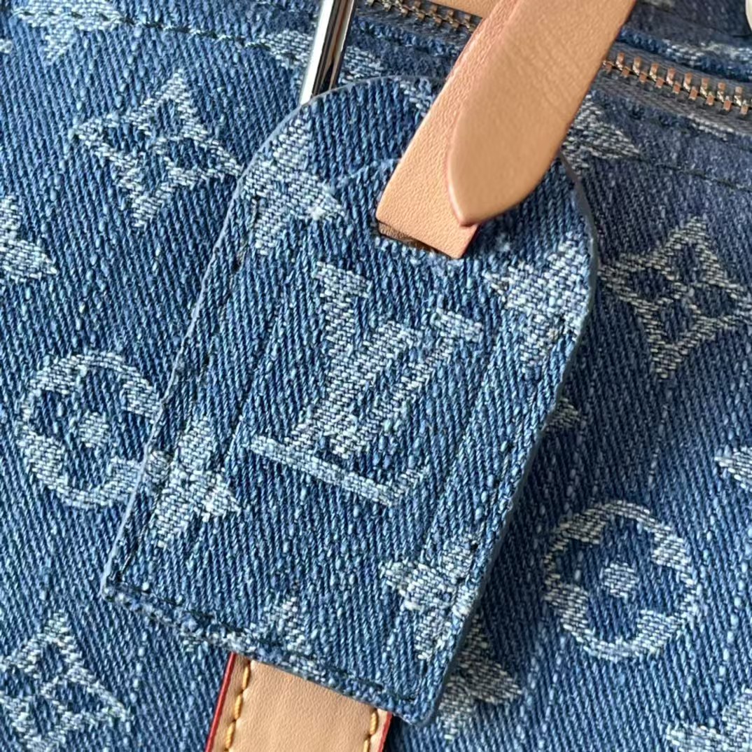 Designer Monogram  Keepall Bandoulière 50 Monogram Denim Bag - Gorchic - $167.99