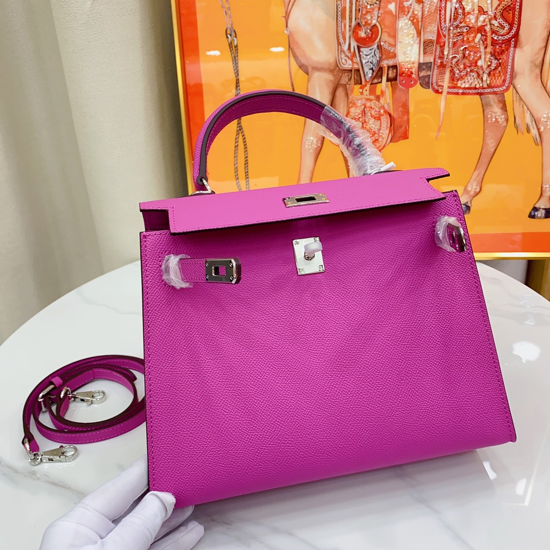 H-Inspired Kelly Haze Purple Silver Hardware - Bag - Gorchic - $156.99