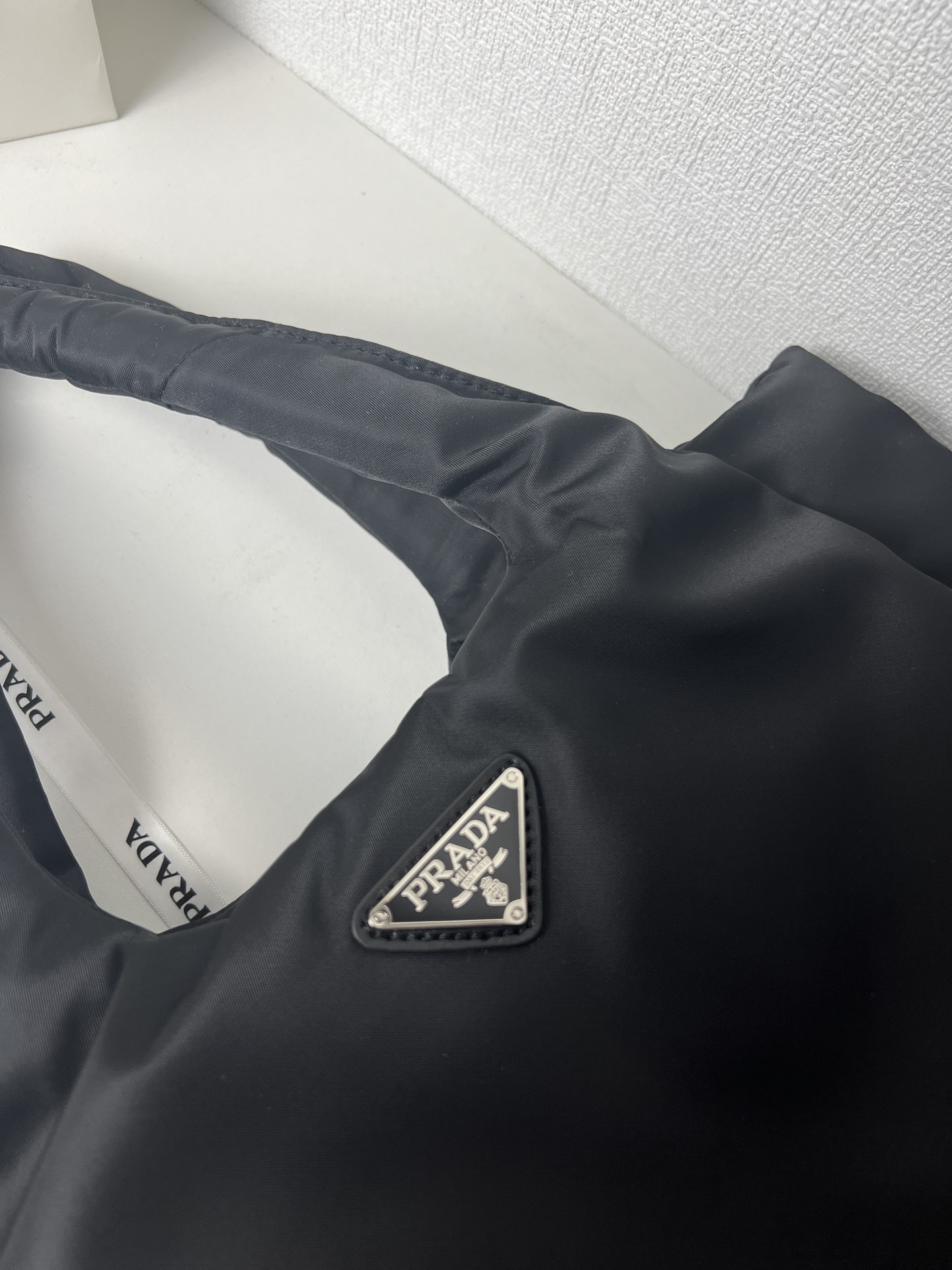 Saffiano texture Nylon Cotton Large Tote Bag - Gorchic - $136.99