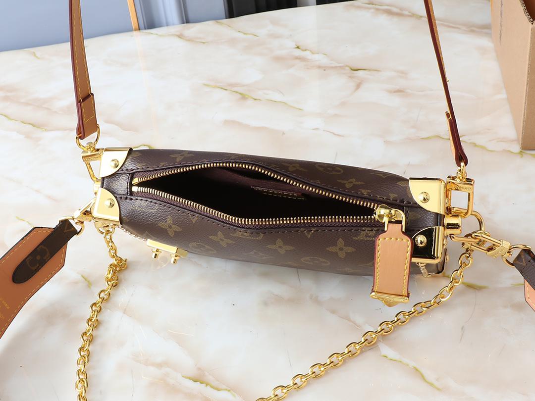 Designer Monogram Slim Trunk Monogram Canvas Bag - Gorchic - $122.99