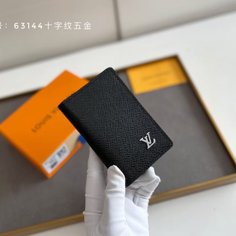 Designer Monogram Pocket Organizer Taiga Leather Wallet - Gorchic - $39.99