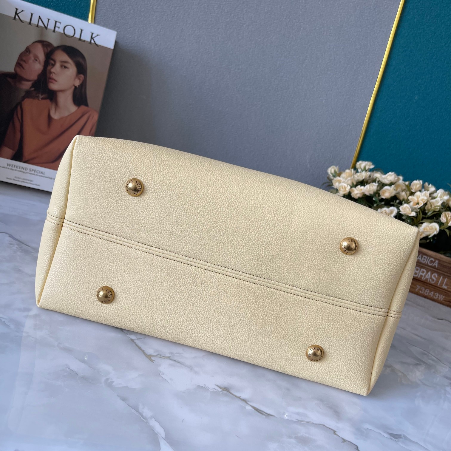 Designer Monogram  Low Key Hobo MM Bag in Yellow - Bag - Gorchic - $138.99