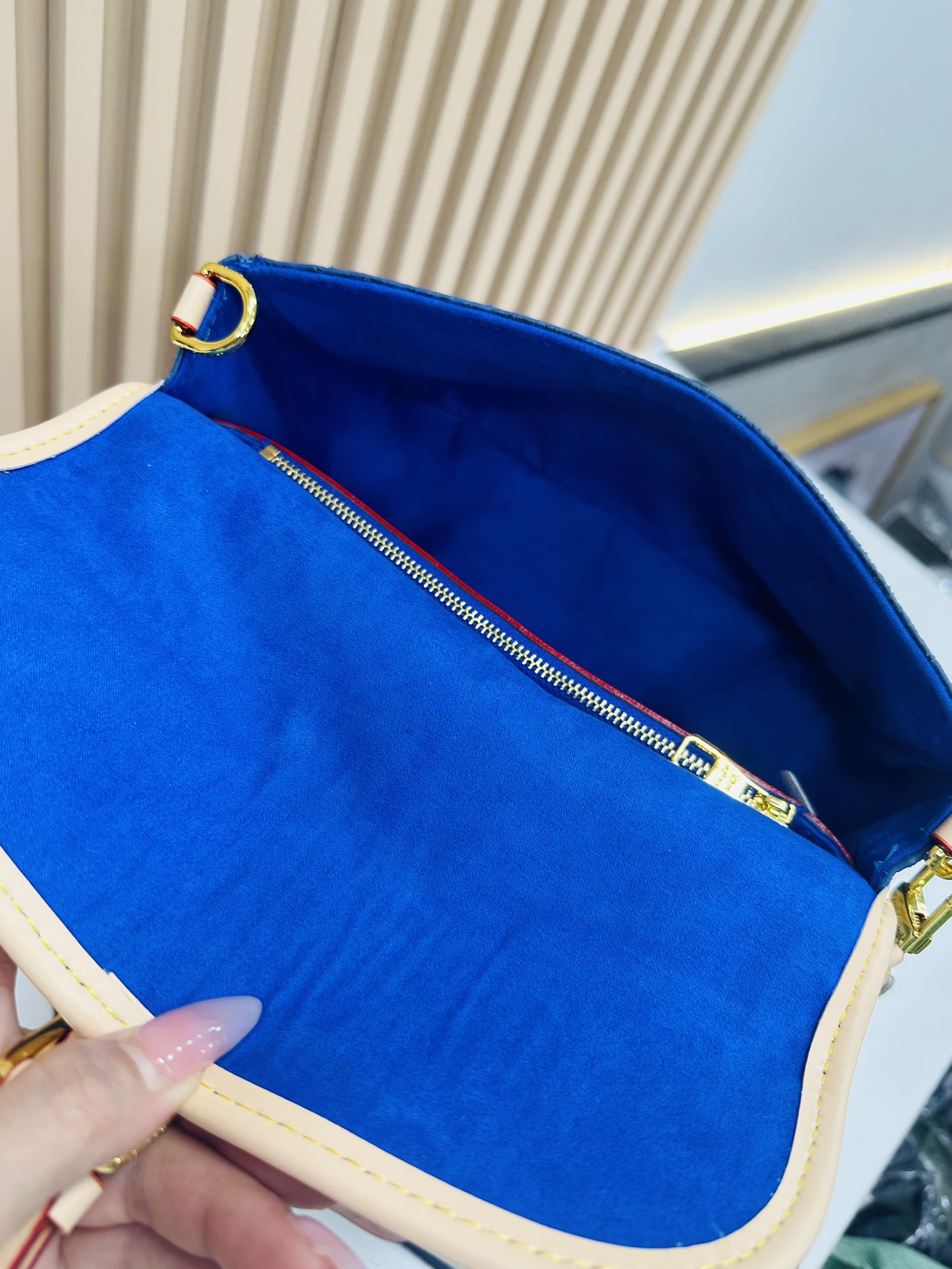 Designer Monogram  Diane NM Handbag Monogram Canvas - Denim - Bag - Gorchic - $131.99