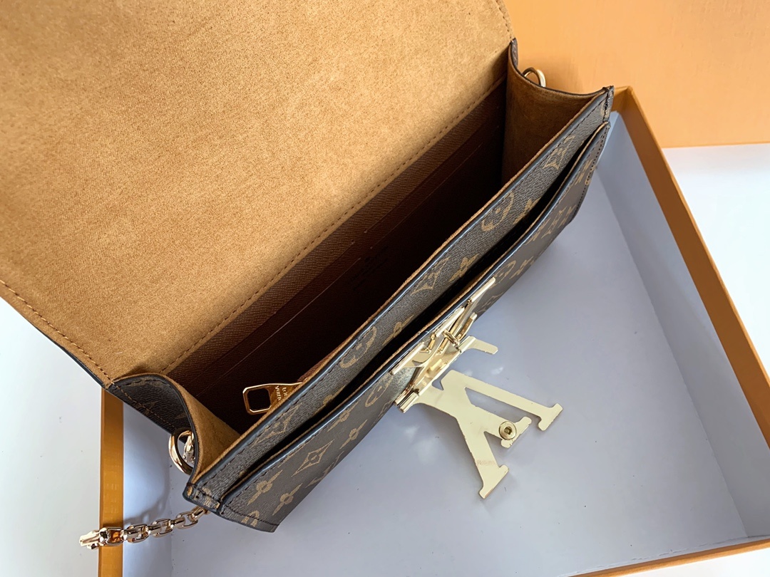 Designer Monogram Night out Clutch Brown Bag - Gorchic - $93.99