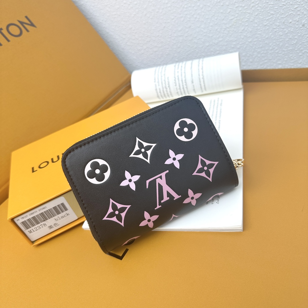 Designer Monogram Black Wallet - Gorchic - $57.99