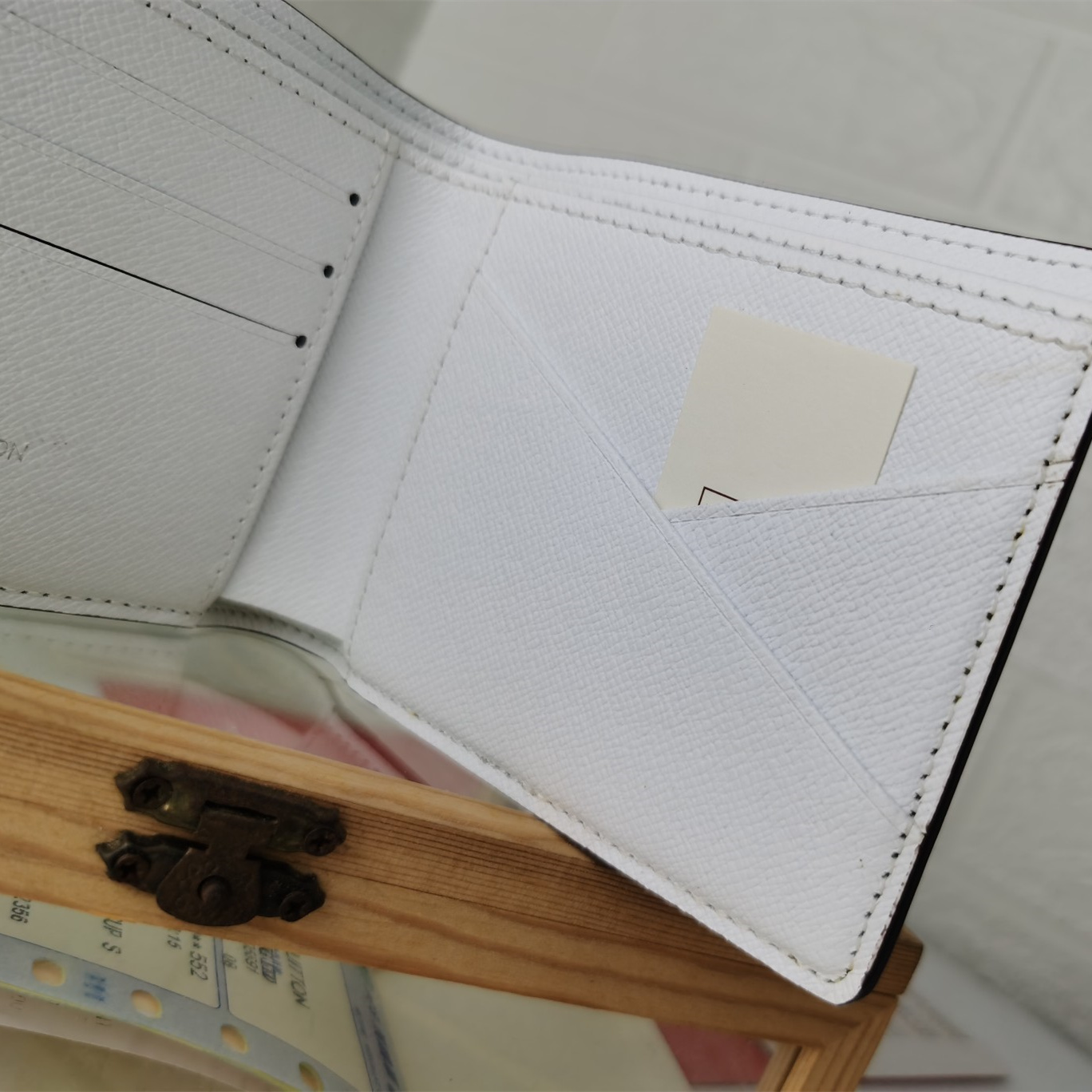 Designer Monogram Multiple White Wallet - Gorchic - $44.99