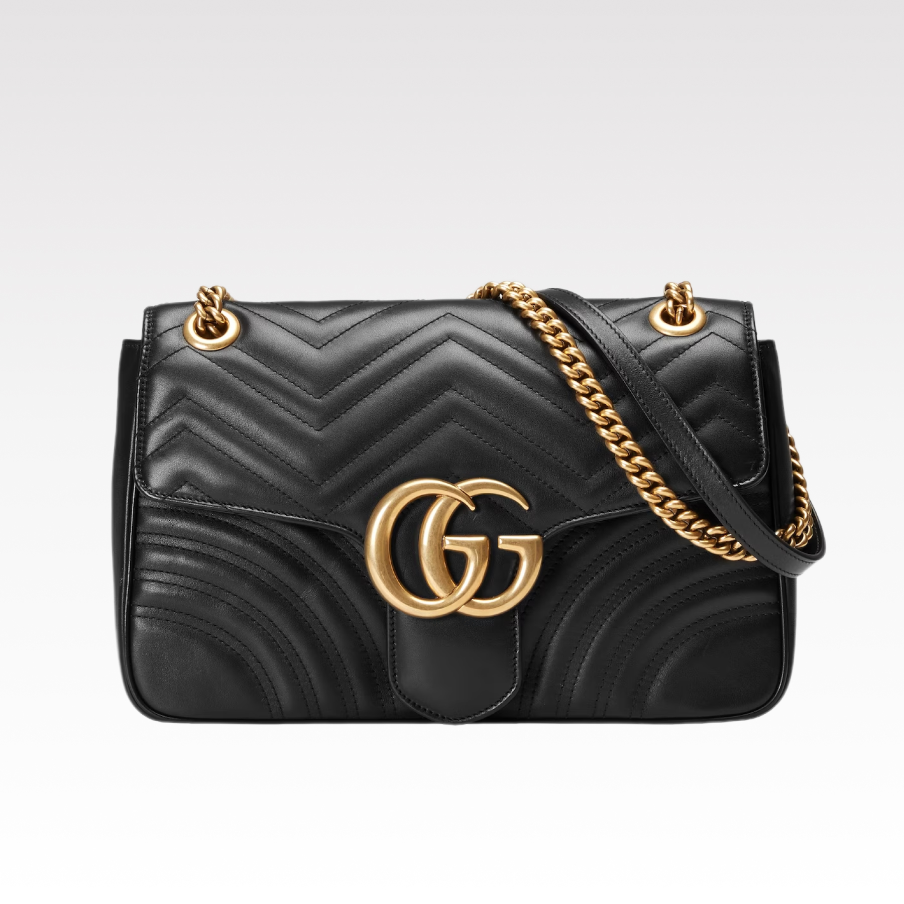 Double-G GG Marmont Small Shoulder Bag Black - Bag - Gorchic - $132.99