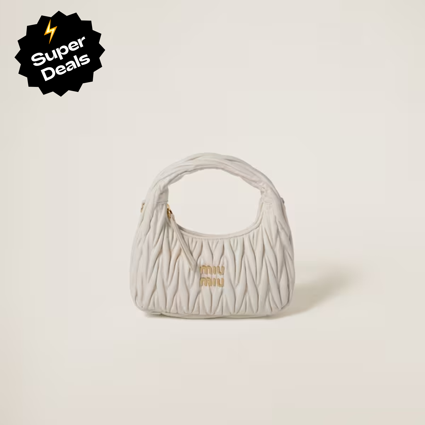 MU Wander matelassé nappa leather hobo bag handbag - Bag - Gorchic - $114.99