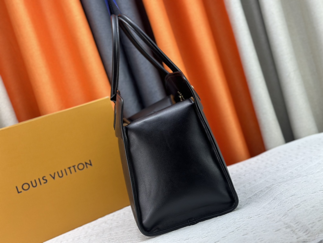 Designer Monogram City Steamer Large Handbag - Black Bag - Gorchic - $164.99