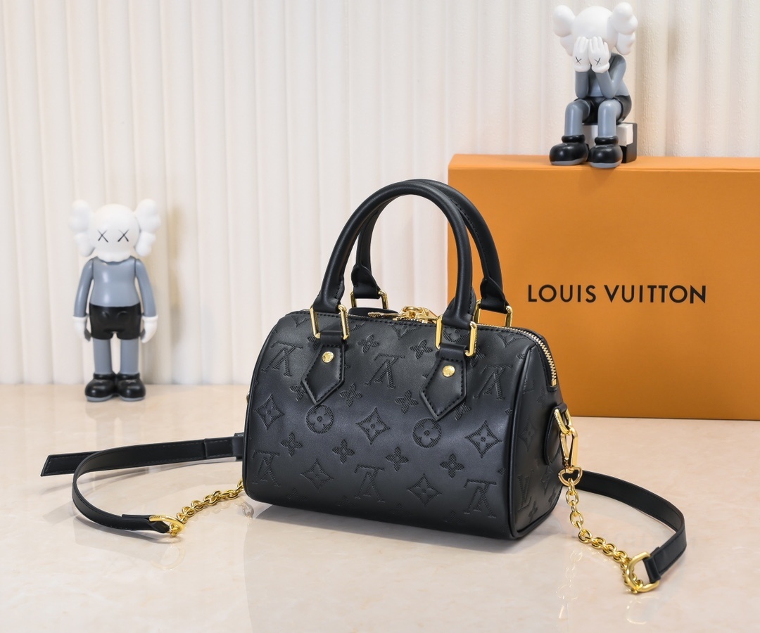 Designer Monogram Speedy Bandoulière 20 Black - Bag - Gorchic - $129.99