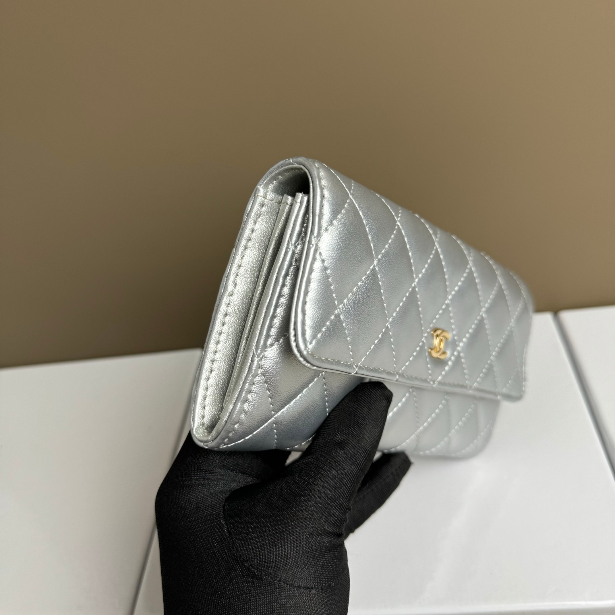 CC Inspired Counterfeit Caviar Leather Wallet-Sier Wallet - Gorchic - $59.99