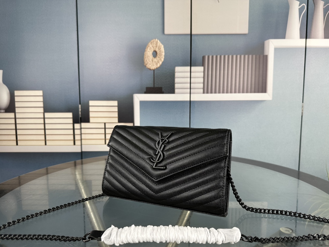 Lady Designer Fashion Cassandre Envelope - Black - Gorchic - $119.99