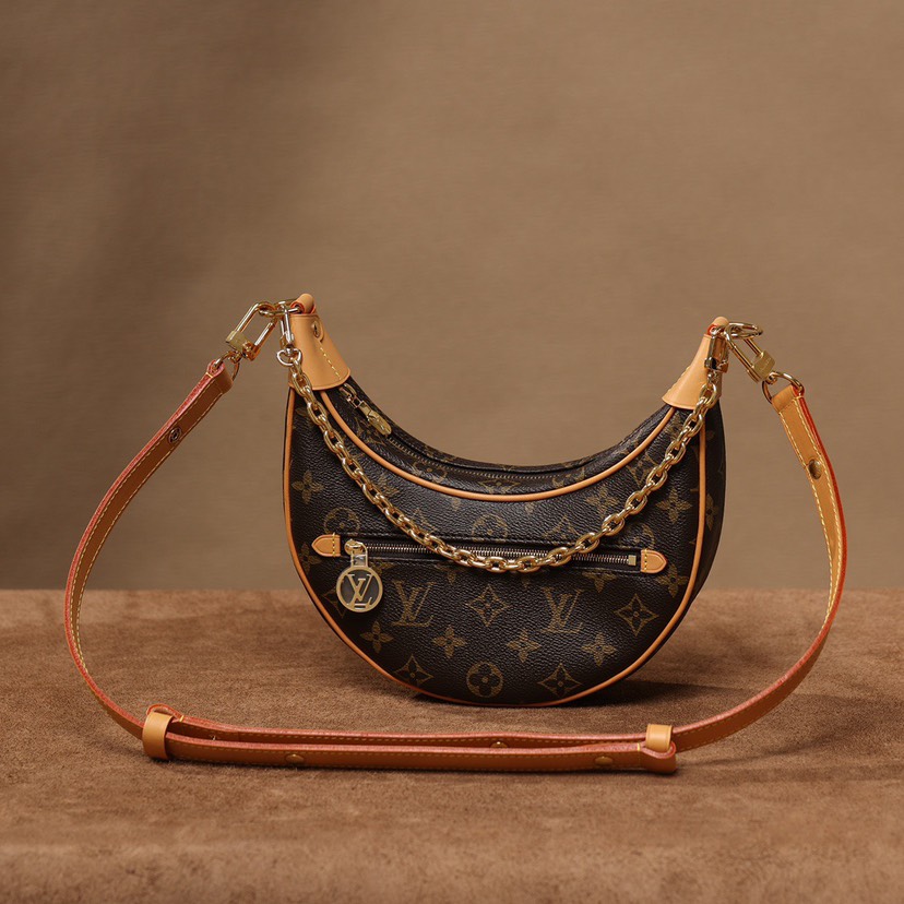 Designer Monogram  Loop Handbag Monogram Brown - Bag - Gorchic - $110.99