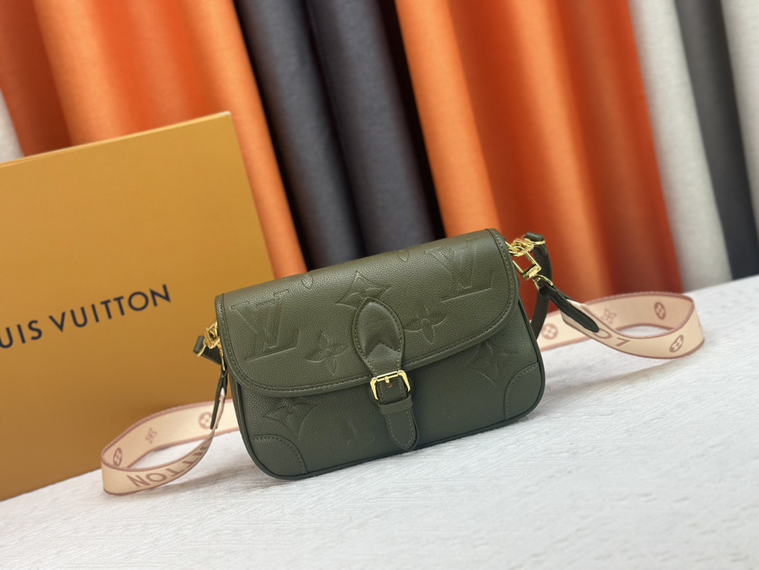 Designer Monogram  Diane Bag in Green - Bag - Gorchic - $124.99