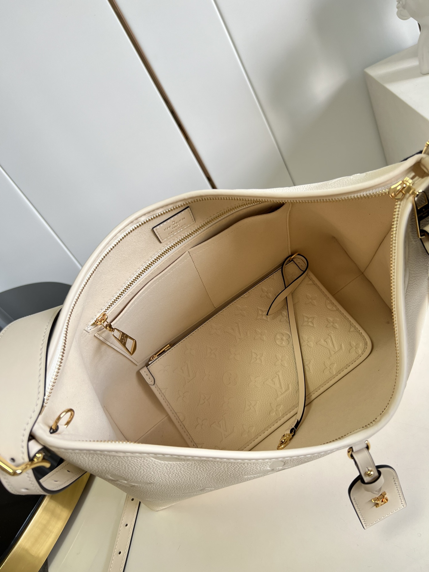 Designer Monogram  CarryAll MM - White Bag - Gorchic - $118.99