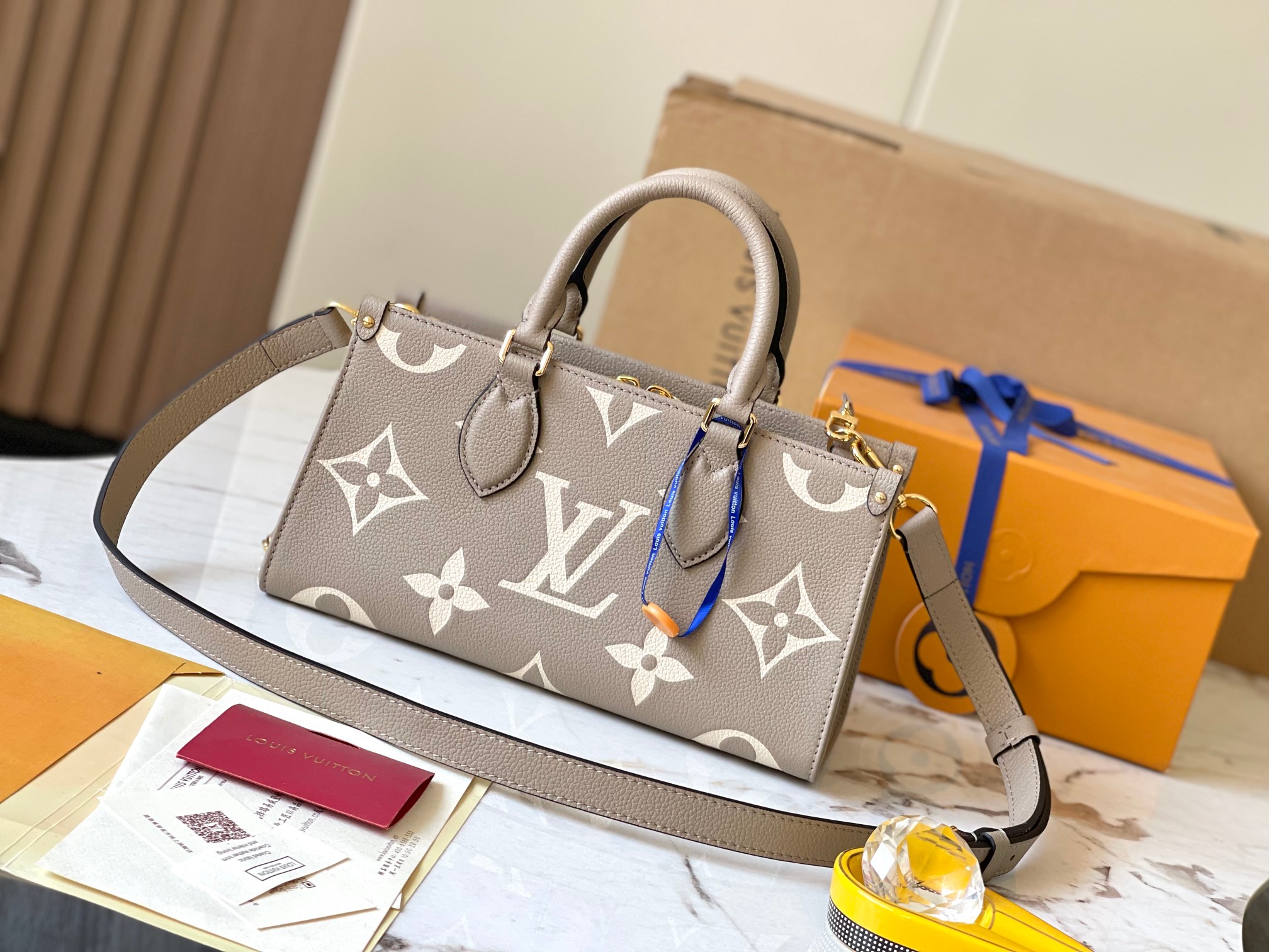 Designer Monogram Canvas Onthego East West Dove Gray - Bag - Gorchic - $118.99