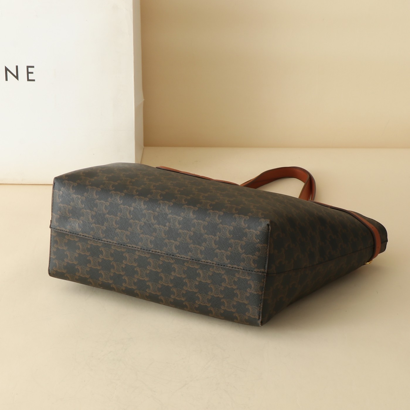 CL Cabas Aniais Tote bag Olive Brown - Bag - Gorchic - $146.99