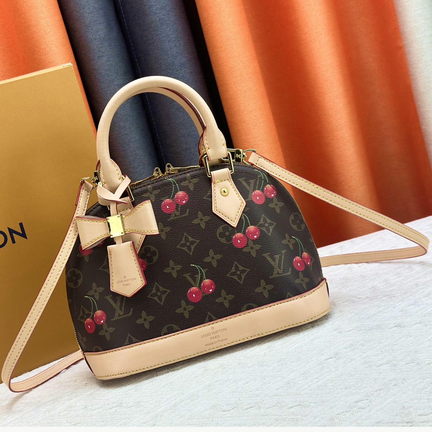 Designer Monogram x Murakami  x TM Alma BB Monogram Bag - Gorchic - $128.99