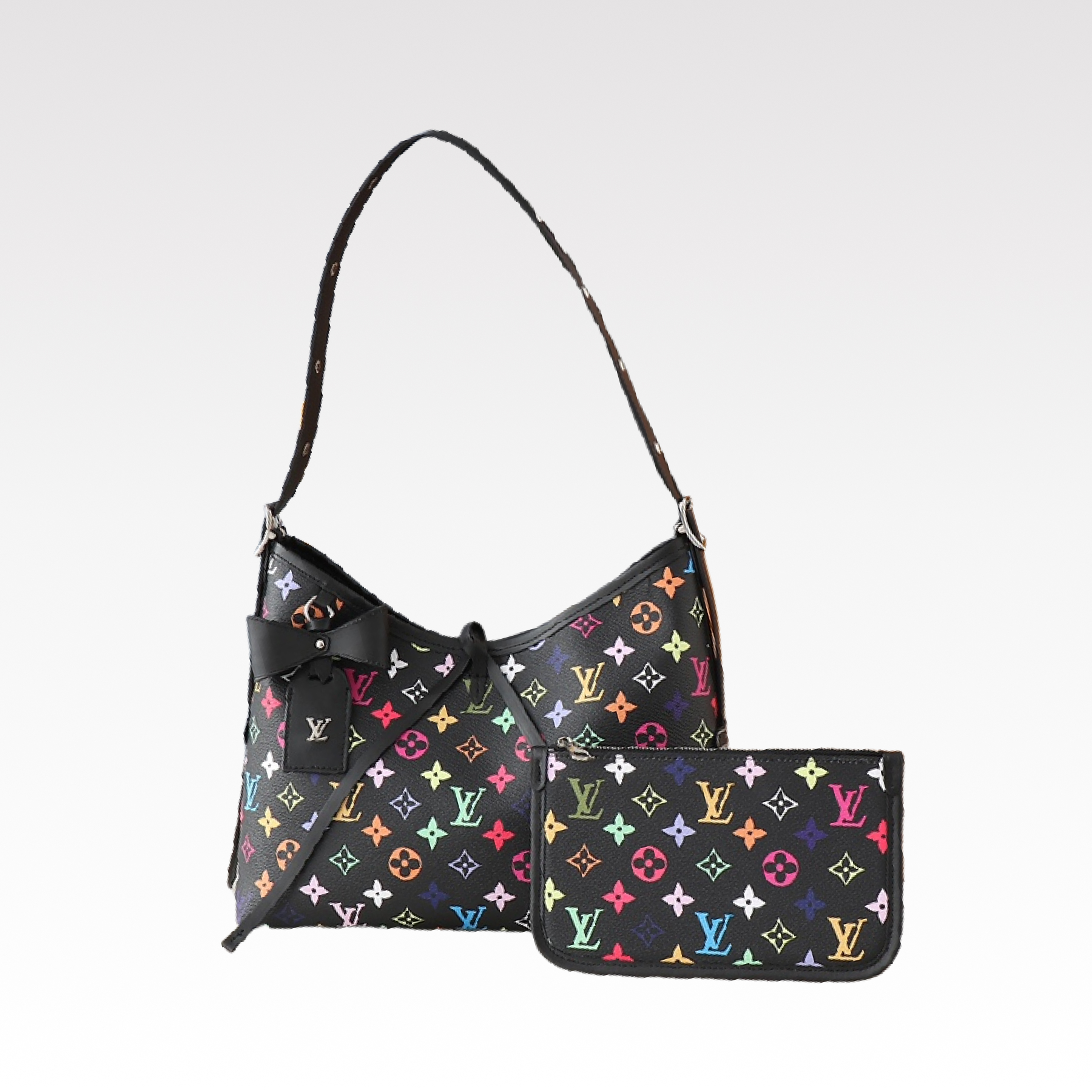 Designer Monogram x Murakami  x TM CarryAll PM Black Bag - Gorchic - $119.99