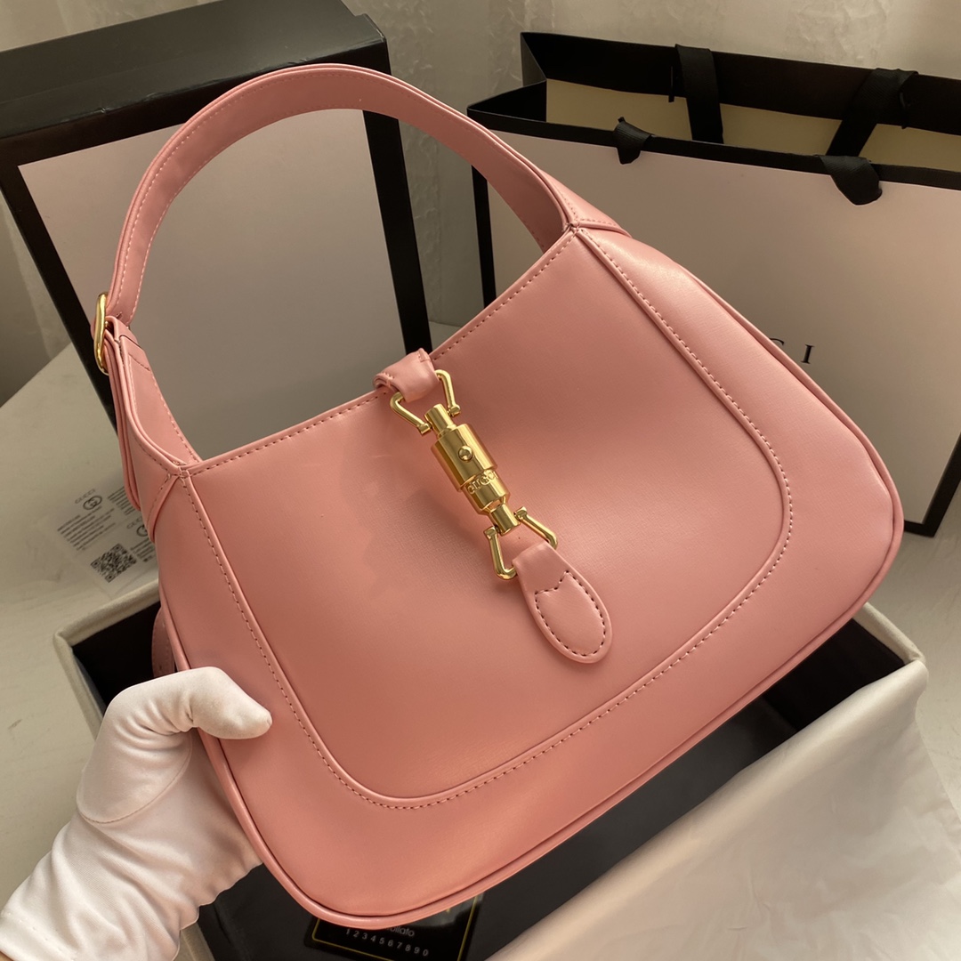 Double-G Jackie 1961 small shoulder bag-Pink - Bag - Gorchic - $124.99