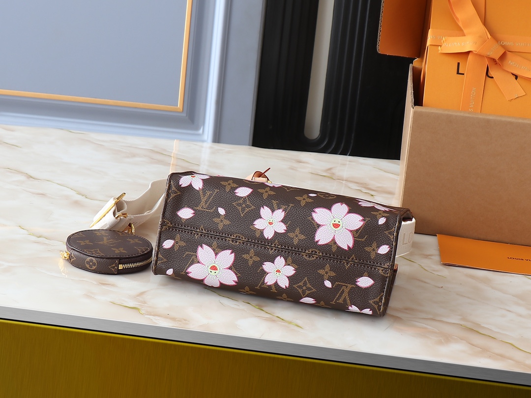 Designer Monogram x Murakami  x TM On The Go PM Bag - Gorchic - $125.99