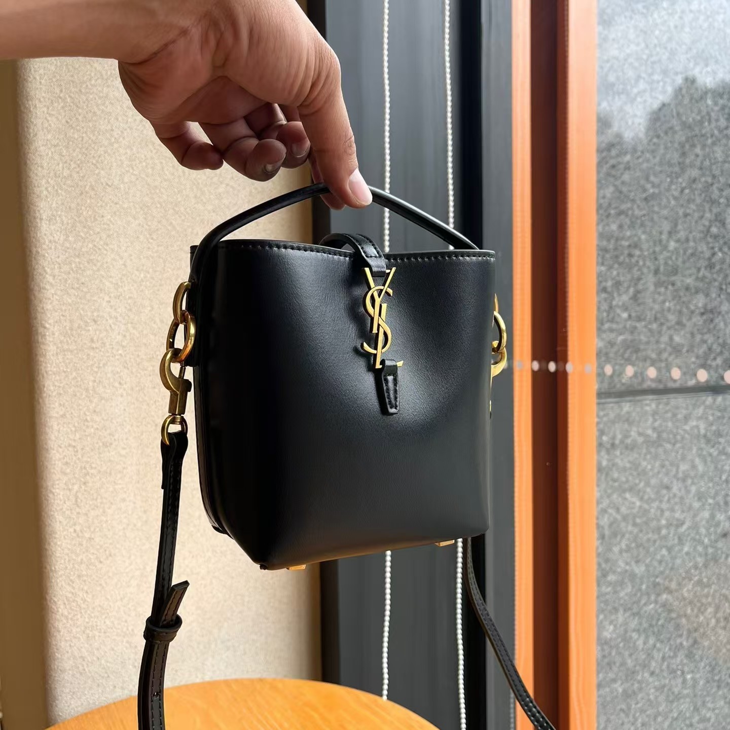 Lady Designer Le 37 Mini Bag in Shiny Leather - Gorchic - $139.99
