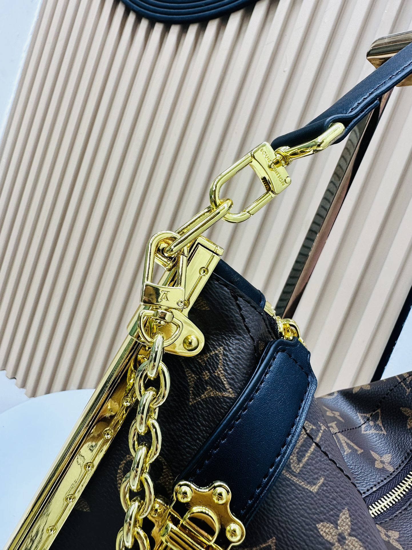 Designer Monogram Lucky Trunk Old Fashioned Brown Bag - Gorchic - $158.99