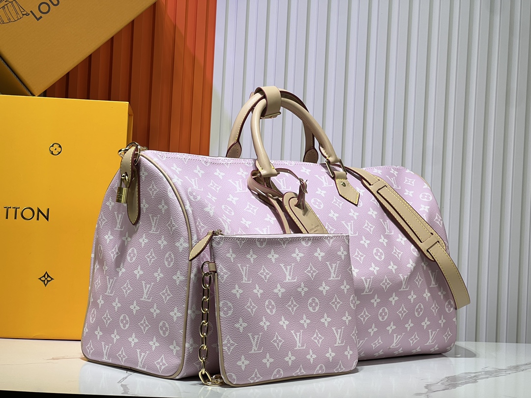 Designer Monogram Speedy P9 Bandoulière 50 - Light Pink - Bag - Gorchic - $149.99
