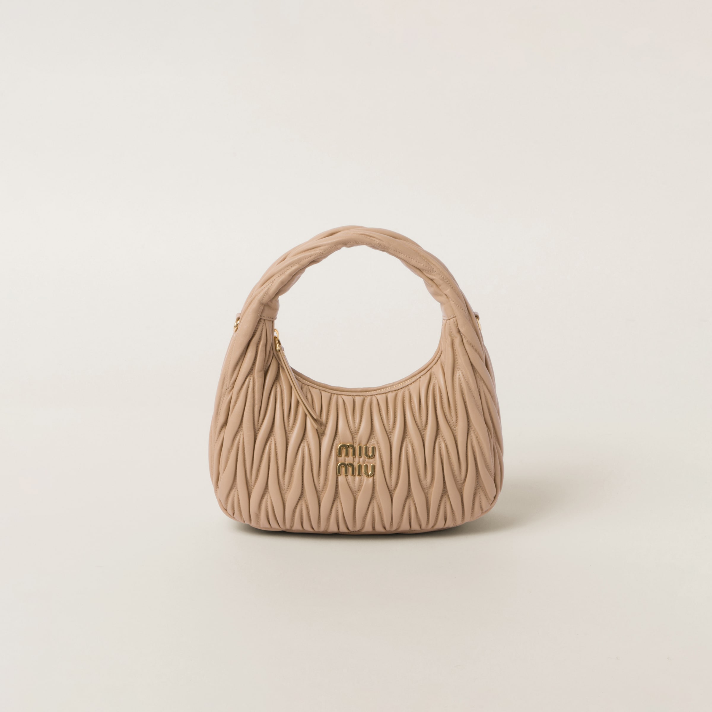 MU Wander matelassé nappa leather hobo bag - Gorchic - $114.99