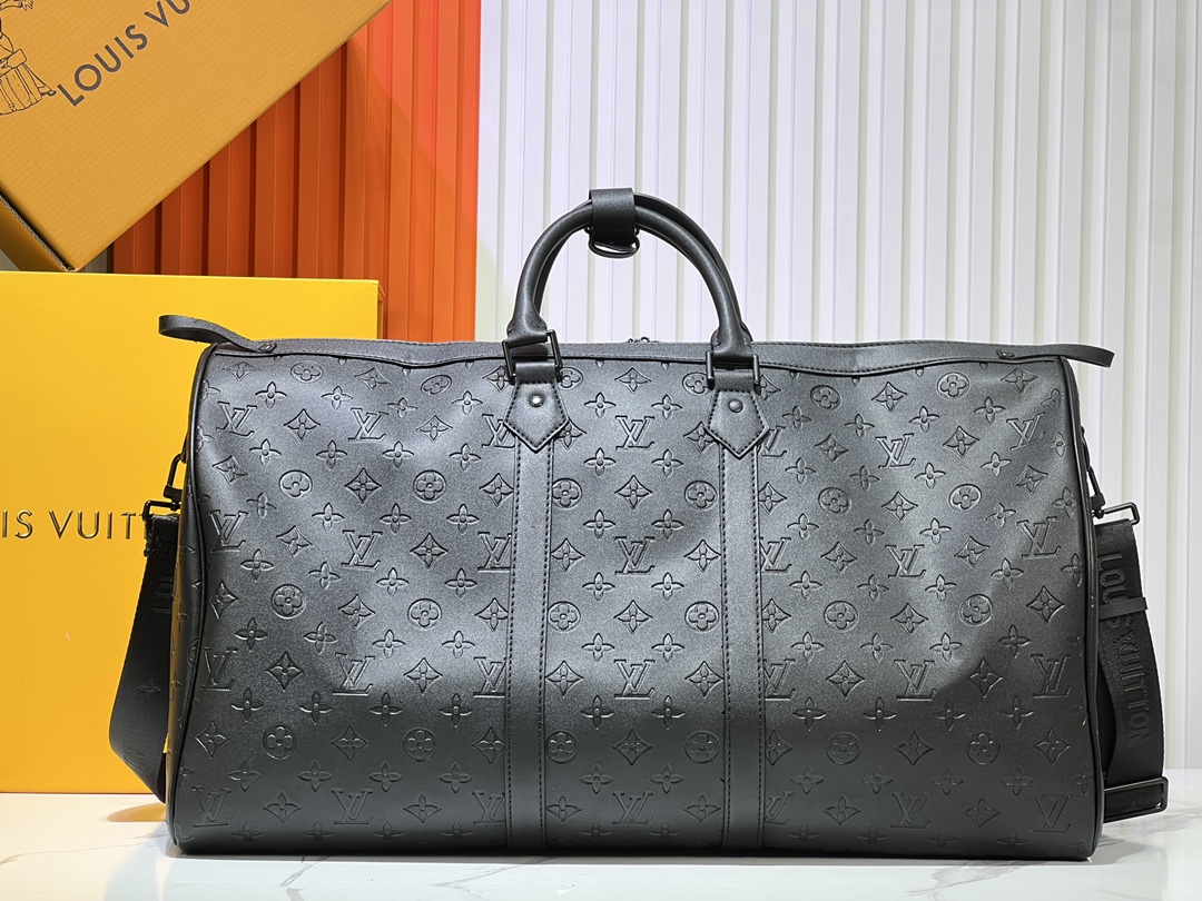 Designer Monogram Keepall Bandoulière 50 Black- Bag - Gorchic - $165.99