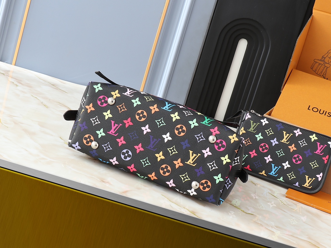 Designer Monogram x Murakami  x TM CarryAll PM Black Bag - Gorchic - $119.99