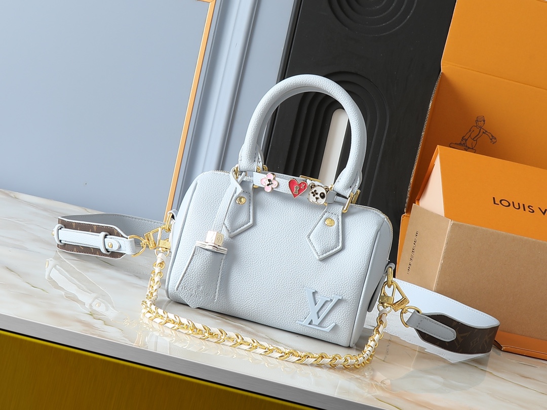 Designer Monogram Speedy 18 Blue Style - Bag - Gorchic - $131.99