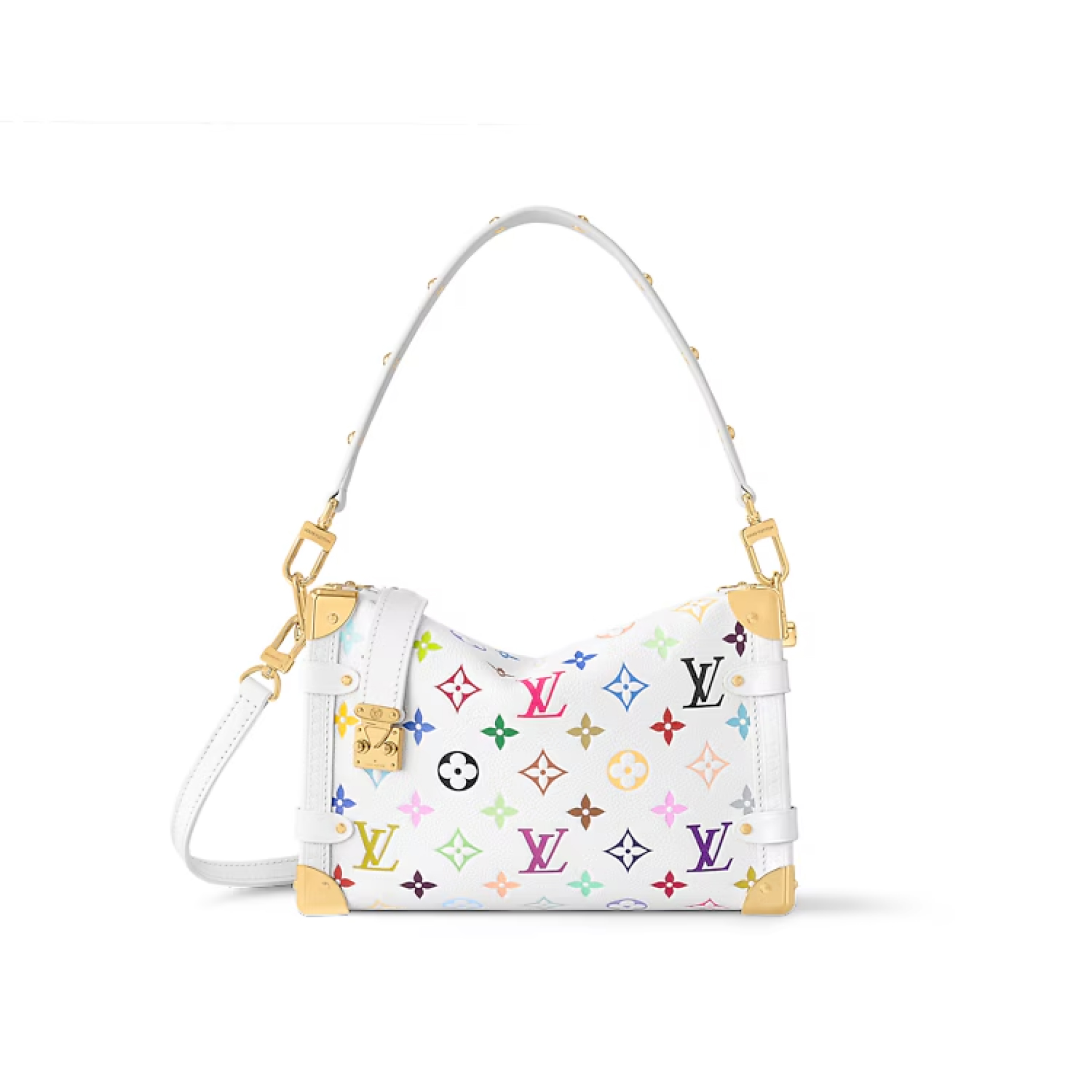 Designer Monogram x Murakami  x TM Side Trunk MM Fashion Leather - Handbags - Gorchic - $148.99