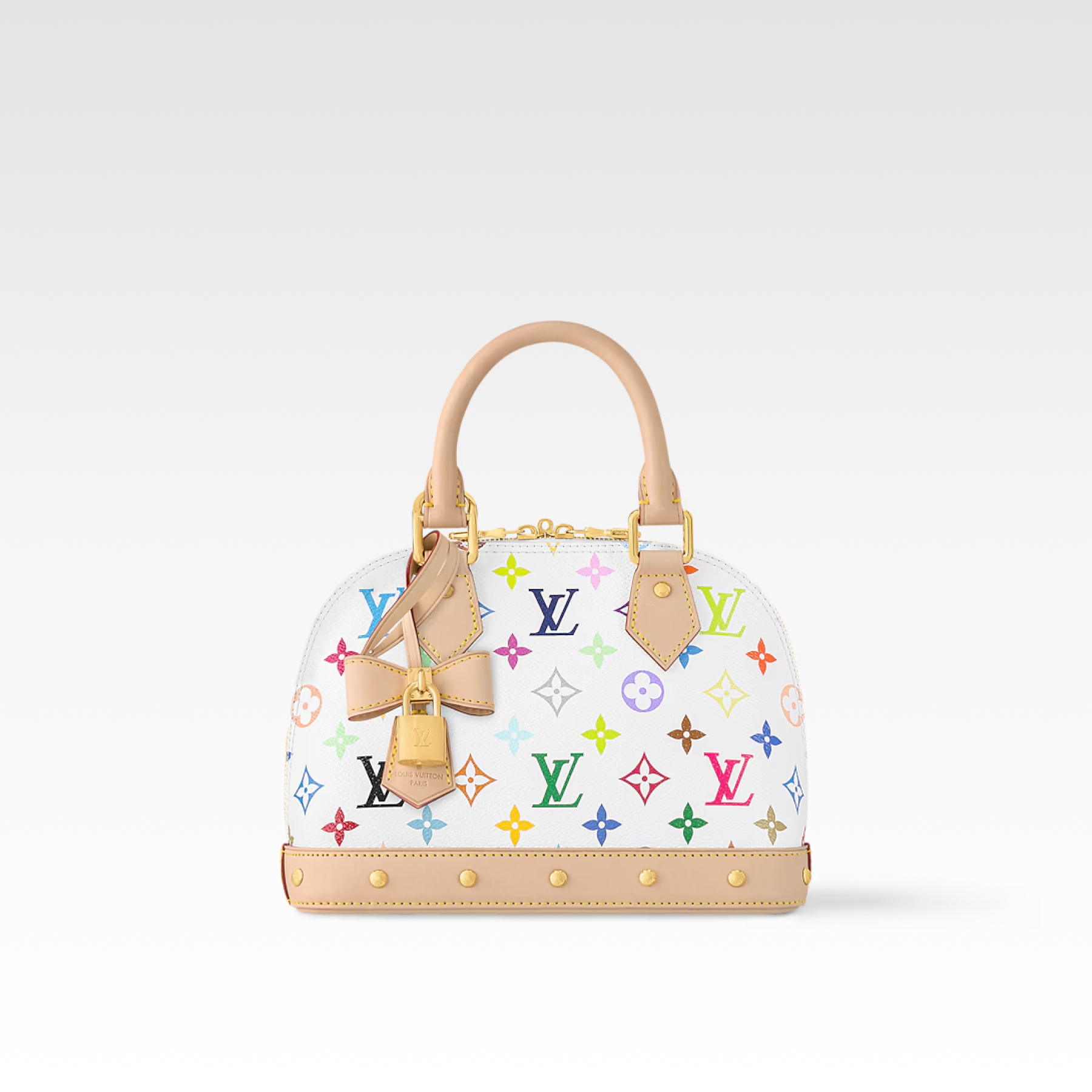 Designer Monogram x Murakami  x TM Alma BB White Bag - Gorchic - $132.99