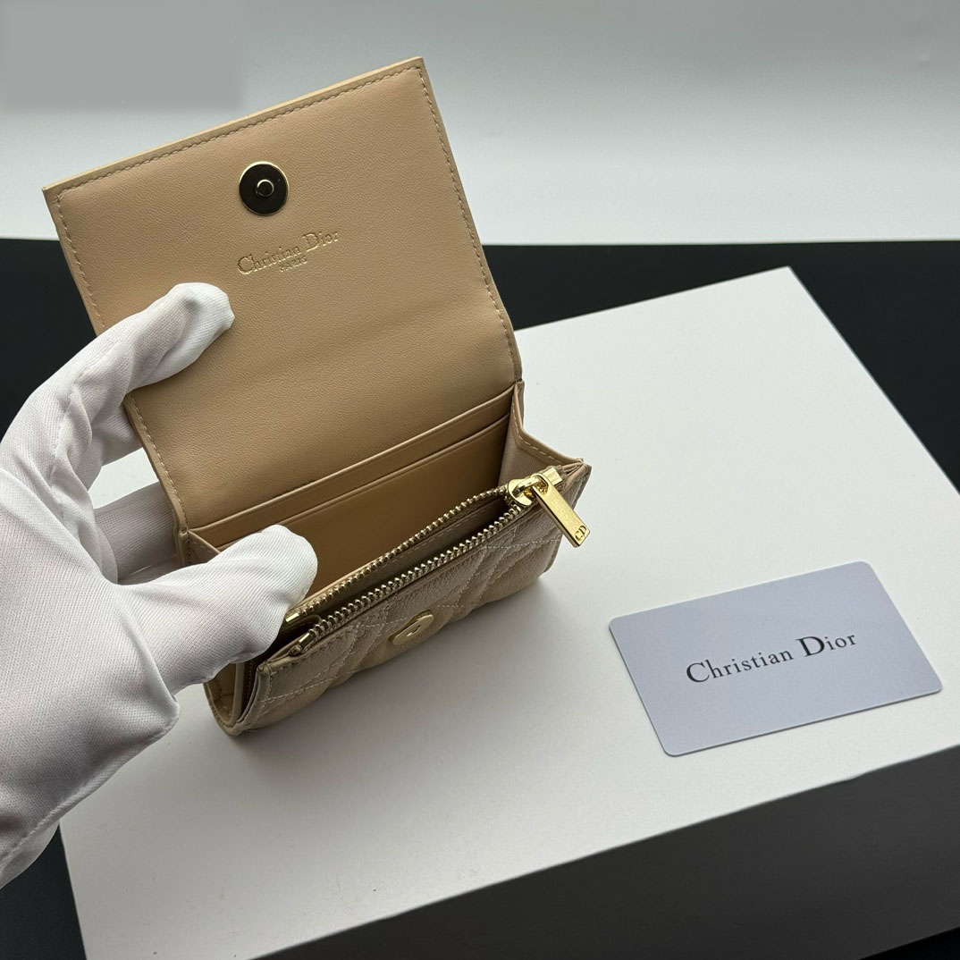 D Inspired Caro Montaigne Glycine Wallet-Apricot Leather Wallet - Gorchic - $55.99