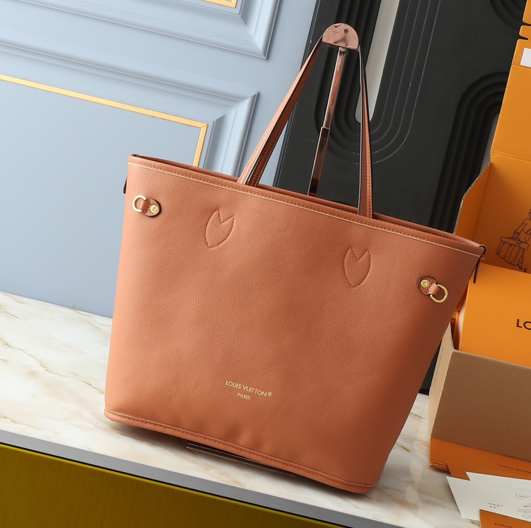 Designer Monogram Neverfull Khaki Medium Handbag - Bag - Gorchic - $124.99