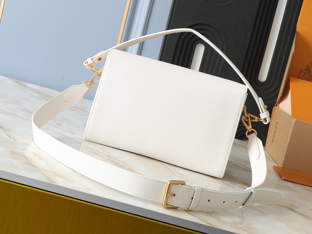 Designer Monogram Twist White Bag - Gorchic - $157.99