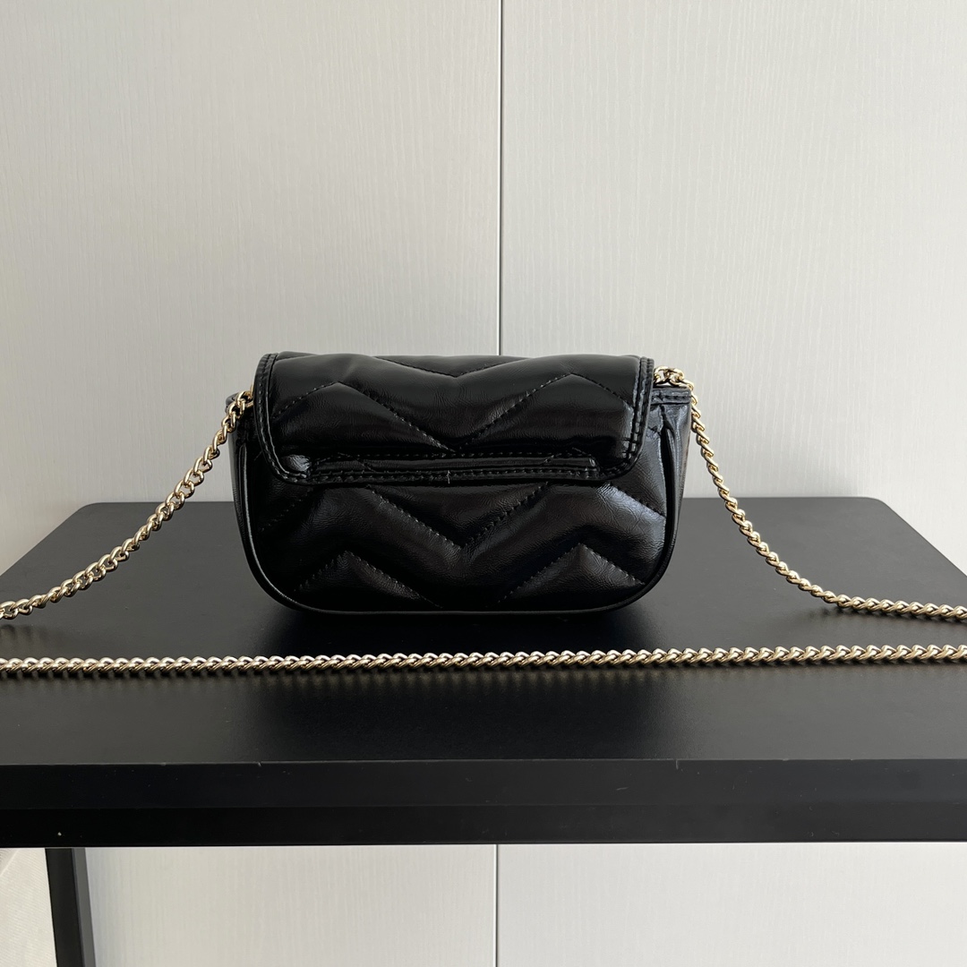 Double-G GG Marmont matelassé leather super mini bag - Gorchic - $119.99