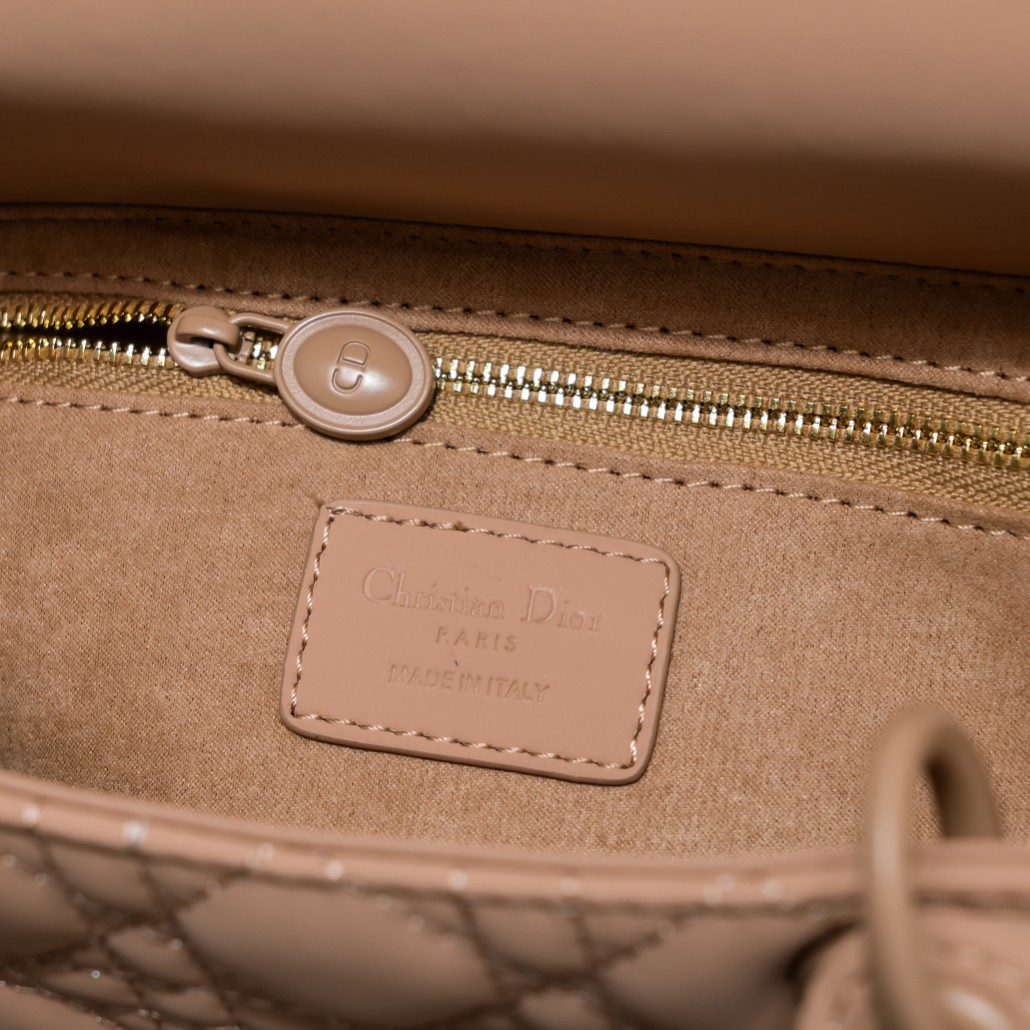 D Inspired Medium Lady D Inspired Bag Blush Ultramatte Calfskin - Bag - Gorchic - $146.99