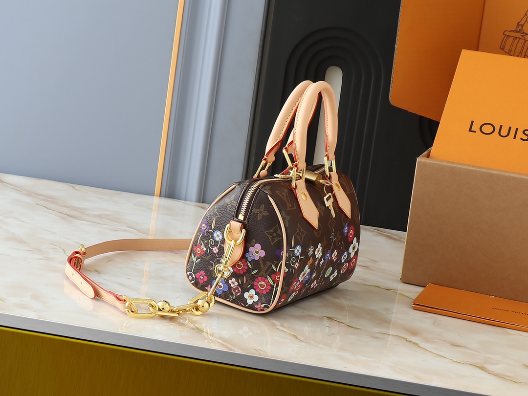 Designer Monogram x Murakami  x TM Speedy Bandoulière 20 Monogram - Bags - Gorchic - $122.99