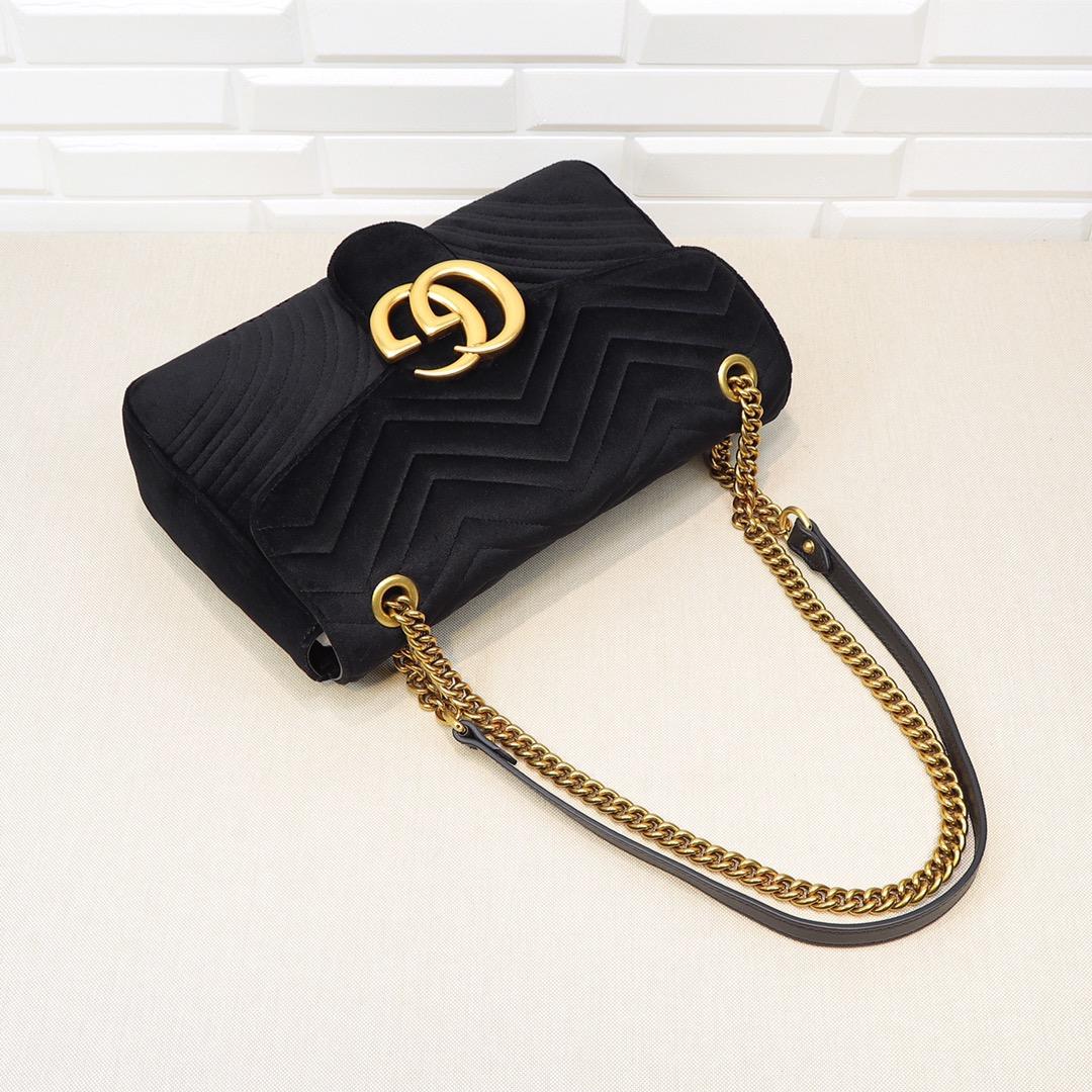 Double-G GG Marmont Shoulder Bag - Gorchic - $130.99