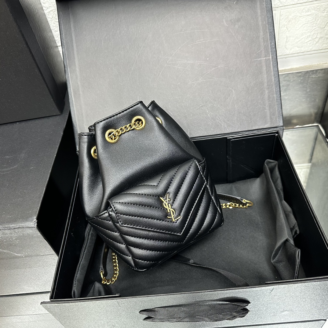 Lady Designer JOE backpack in Calfskin Black - Bag - Gorchic - $139.99