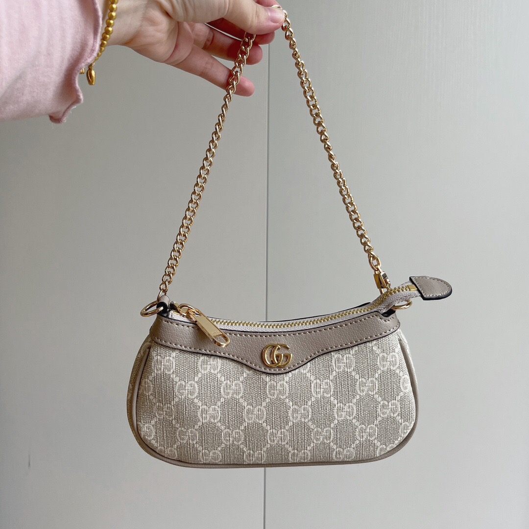 Double-G Ophidia Collection Handbag - Beige And White Bag - Gorchic - $108.99