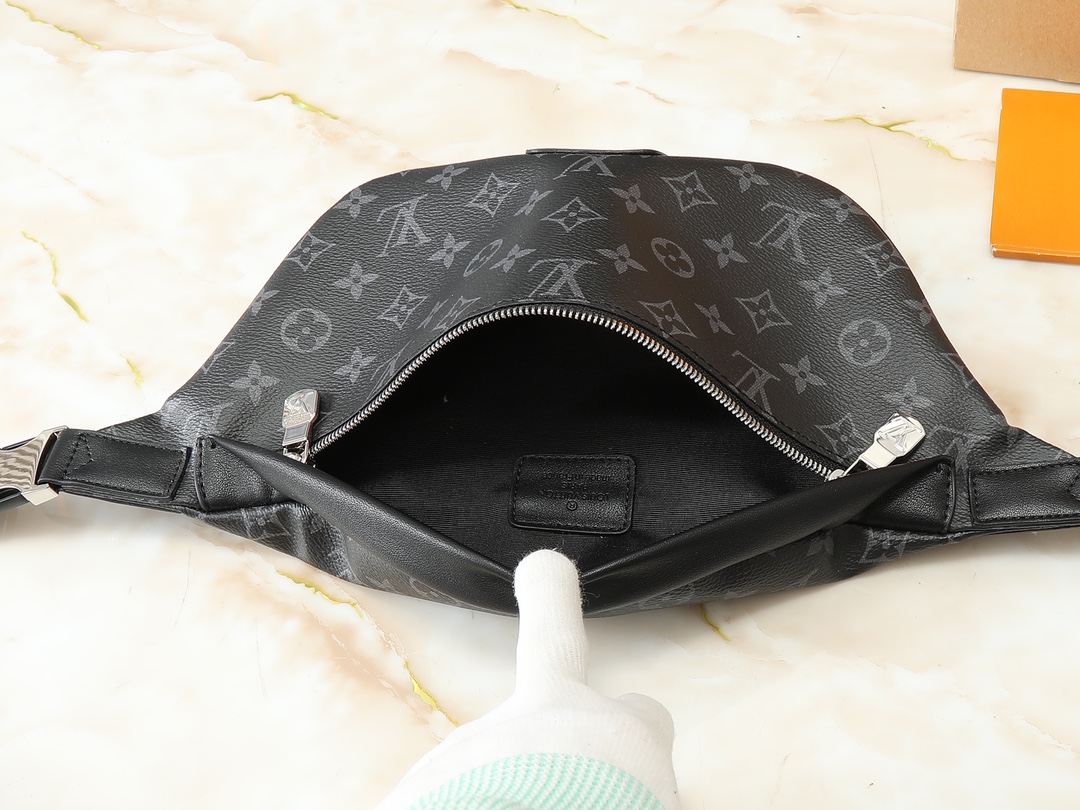 Designer Monogram Discovery Bum Bag - Black Old Fashioned Bag - Gorchic - $123.99