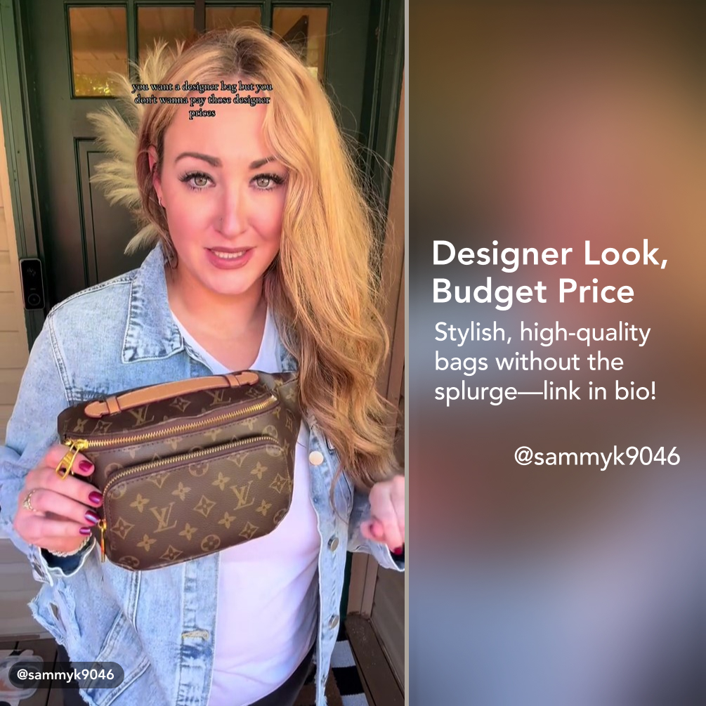 Designer Monogram Rush Bumbag Monogram Dust canvas - Bag - Gorchic - $129.99